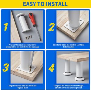 Free samples Adjustable Telescopic Leg Metal Furniture Legs for Dining Table Kitchen Cabinet <b>Bed</b> Feet Waterproof for <b>Chair</b> <b>Sofa</b> - Product Image 4