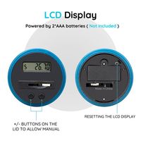Produits en livraison directe uniquement Grande tirelire numérique pour adultes avec compteur de pièces de monnaie LCD 1 pot d'argent d'une capacité de 8L pour toutes les pièces de monnaie