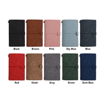 Carnet de notes vintage en cuir PU, portable, format A6, carnet d'écriture intelligent, papier personnalisé, carnets de notes
