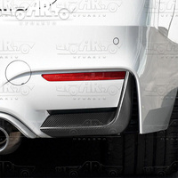 Parachoques de coche ABS plástico fibra de carbono aspecto trasero embellecedor cenefa esquina para BMW F80 M3 F82 M4 2014 2015 2016 2017 2018 2019 2020