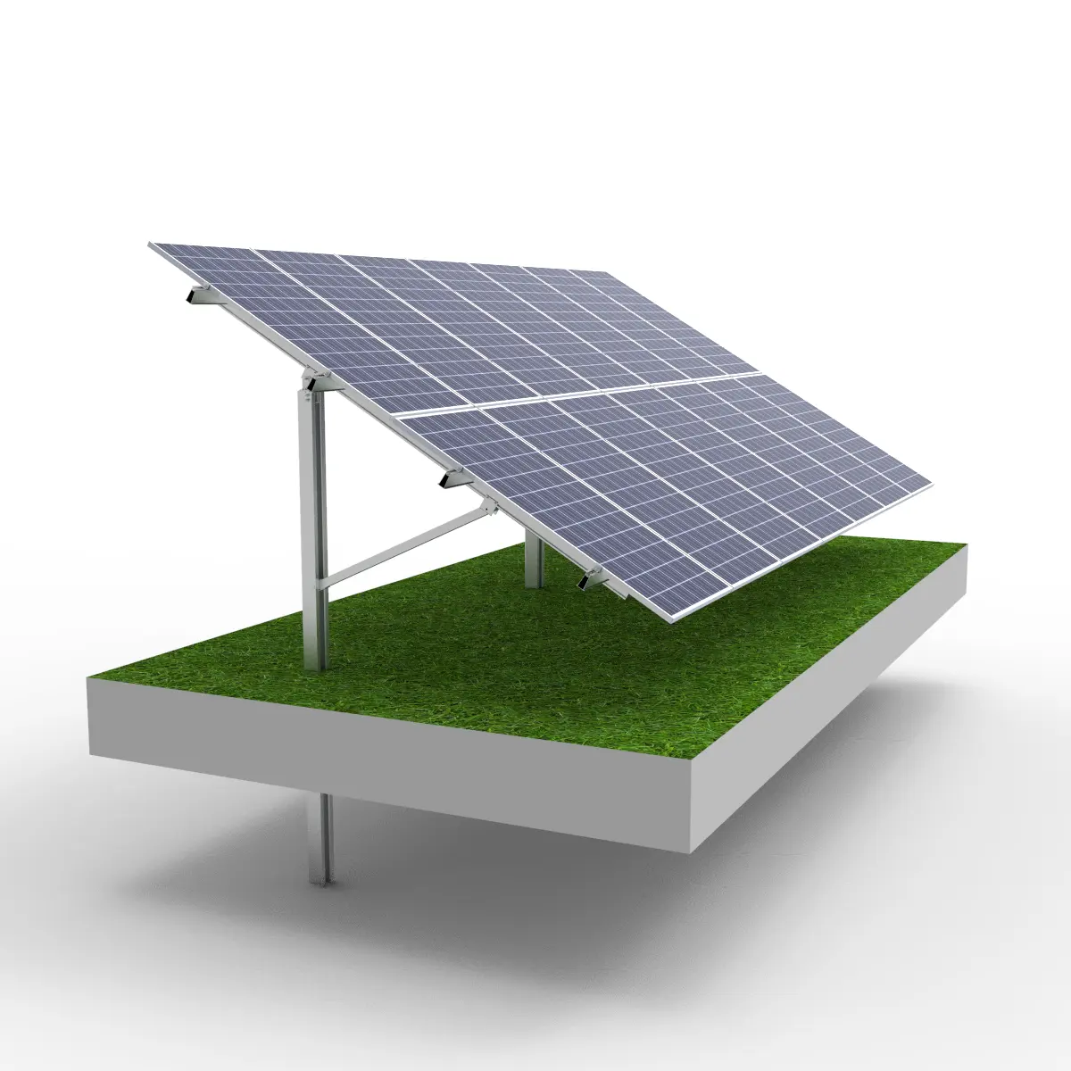 PV panneau solaire sol kit Bélier base de pile solaire système de montage pv fixe pour panneau solaire structure de montage