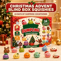 Calendrier de l'Avent Noël 2026 – Compte à rebours 24 jours – Jouet sensoriel anti-stress Squishy – Coffret cadeau surprise