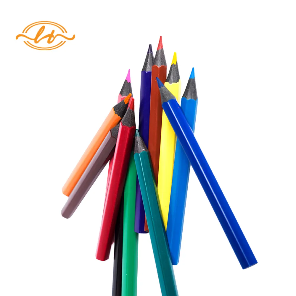 OEM Logo and Colored Lead Color colouring pencil bulk golf pencil for gift