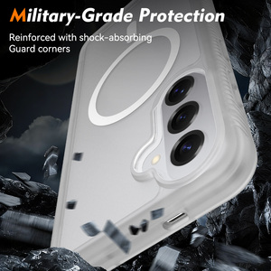 Coque de téléphone robuste à protection intégrale 360° magnétique antichoc givrée avec protection d'écran pour Samsung S26 Ultra - Product Image 3