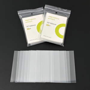 Film plastique haute transparence pour cartes d'idols - 20-Silk 0,1 mm - Pochette CPP à bord plat - Rangement simple face - Product Image 3