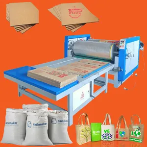 Duurzaam Pp Geweven Zakken Afdrukken Kwaliteit Voedsel Paper Bag Printing Machine Handleiding Papieren Zak Flexo Printing Machine