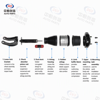 Pour Mercedes-Benz GLE350 GLS450 Ensemble de suspension pneumatique avant Amortisseur pneumatique avant
