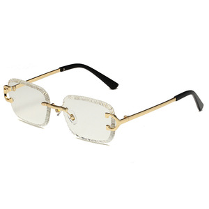 Nouvelle Arrivée 2025 – Lunettes de Soleil Unisexe <span class=keywords><strong>Kaja</strong></span> Sans Monture à Verres Crantés, Protection UV400, Style Européen et Américain, Idéales pour l'Export - Product Image 5