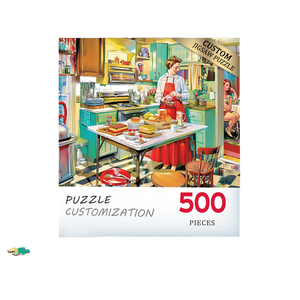 Rompecabezas de Papel <span class=keywords><strong>Personalizado</strong></span> de 500/1000 Piezas, Juego Educativo para Estimular el Cerebro, Regalo Familiar con Caja, Rompecabezas de Alta Calidad, Juguete DIY Plus - Product Image 1