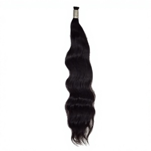 Top 100 Extensions de Cheveux Humains Vierges Indiens Remy Naturels Double Poids Soyeux, Tissées avec Dentelle HD, pour Tressage, Ondulation Naturelle, Couleur Naturelle - Product Image 1
