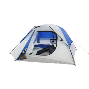 Tente double couche en fibre de verre Oxford à montage rapide, une chambre, quatre saisons, pour base de camping prolongée et secours prolongés - Product Image 2