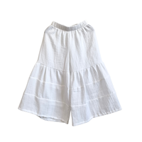 Ensemble de vêtements pour filles, deux pièces, ensemble de vêtements pour enfants, ensemble en crêpe Jenner pour filles, costume d'été, vêtements avec bretelles et pantalon évasé