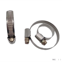 Personnalisable 201/304 acier inoxydable vis sans fin 9/12mm bande passante Type allemand colliers de serrage Support OEM