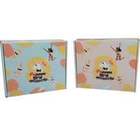 Boîte en carton ondulé pour l'expédition de cadeaux, motif de sapin de Noël personnalisé en couleur, écologique, avec logo personnalisé, blanc et rouge