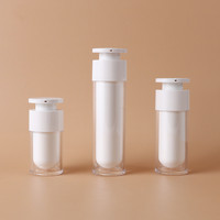 Flacon vide à double couche 15ml 30ml 50ml avec pompe à vide à verrouillage gauche-droite pour crème contour des yeux, essence et liquides – Emballage cosmétique