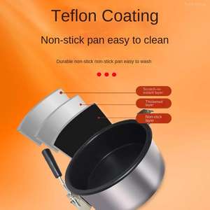 Nueva máquina de palomitas de maíz eléctrica roja con superficie plana, máquina de explosión de granos totalmente automática - Product Image 4