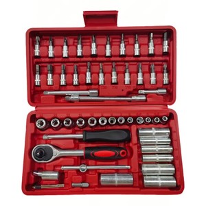 Coffret d'outils de réparation automobile 53 pièces, kit d'outils mixtes, clés à douille et clés à cliquet - Product Image 3