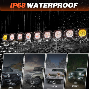 Mới zhenxin bán buôn tùy chỉnh RGB <span class=keywords><strong>LED</strong></span> Pods lái Xe Sương Mù Ánh Sáng 32/48 inch có thể liên kết Spotlight 24V UTV ATV 6500 lumens 480W - Product Image 5