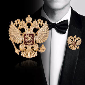 Broche Criativo de Águia Bicéfala em Liga, Estilo Vintage, Acessório de Vestuário, Mais Vendido para Comércio Exterior Transfronteiriço, Yiwu - Product Image 1