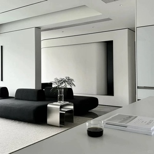 ตู้เก็บของแบบวินเทจสไตล์ Bauhaus พร้อมโต๊ะข้างเตียง โต๊ะข้างเตียงนอน ดีไซน์มินิมอล ผลิตจากสแตนเลส เฟอร์นิเจอร์ตกแต่งบ้าน - Product Image 4