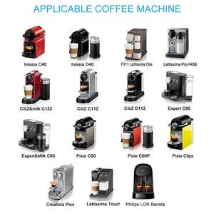 Cápsulas de café de acero inoxidable Cafetera Pod Filtros <span class=keywords><strong>Taza</strong></span> 0,13 oz Capacidad para Nespresso U CitiZ <span class=keywords><strong>Pixie</strong></span> Le Cube Maestria Lattis - Product Image 6