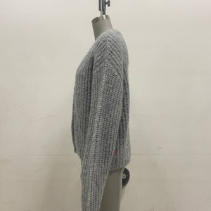 <span class=keywords><strong>Dylan</strong></span> Cardigan en tricot de haute qualité pour femmes, tricot plat, mélange de laine, automne et hiver, OEM, pull - Product Image 5