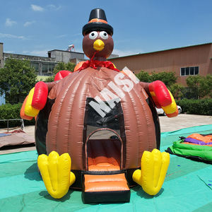 Fabbrica a buon mercato Festival del PVC Moonwalk salto casa gonfiabile a tema tacchino salto buttafuori <span class=keywords><strong>castello</strong></span> per bambini - Product Image 1
