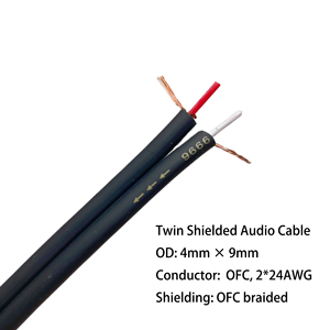 <span class=keywords><strong>Cable</strong></span> de Audio RCA Trenzado OFC Paralelo Doble con Blindaje, <span class=keywords><strong>Cable</strong></span> de Audio Estéreo TRS AUX de 3.5mm, <span class=keywords><strong>Cable</strong></span> Desnudo para Micrófono y Altavoz, Bobina de 100m - Product Image 3