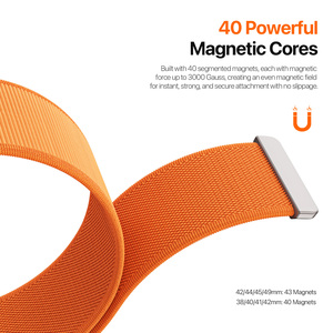 Correa de reloj portátil compatible con Apple iWatch, correa magnética de tela, correa universal para reloj inteligente Apple - Product Image 5