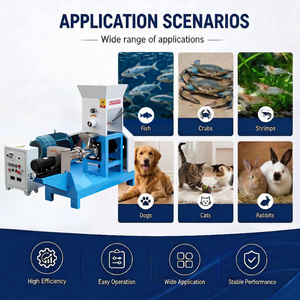 Máquina Extrusora de Alimentos para Mascotas (Perros y Gatos) de 40kg/H-2000kg/H, Máquina Procesadora de Pellets de Alimento Seco Flotante para Peces con Motor - Product Image 4