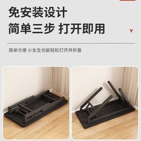Bureau d'ordinateur pliable avec double traverses renforcées, modèle simple et compact pour la maison/le bureau, idéal pour l'étude et l'écriture