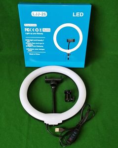 10 pulgadas 3200-5600k de selfie led anillo de luz con trípode y teléfono titular <span class=keywords><strong>maquillaje</strong></span> Video - Product Image 5