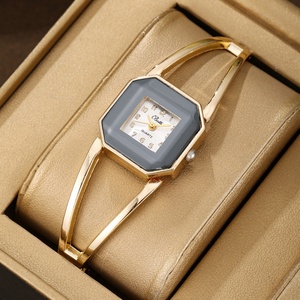 2025 New Cross-Border Fashion Women's Quartz Watch Square Korean Style Alloy Square <b>Bangle</b> Watch in Stock Dropshipping - Product Image 5