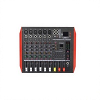 Amplificateur audio mini multifonctionnel professionnel ELM602D 250W, console de mixage avec interface USB 6 canaux