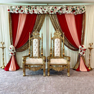 Elegante Silla Blanca para Bodas, Ideal para Damas en Sangeet, Impresionantes Sillas Tipo Trono para Escenario, Muebles de Lujo para Australia - Product Image 6