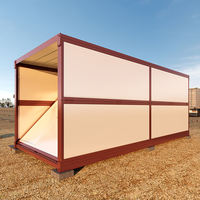 Casa Prefabricada de Construcción Rápida, Casa Contenedor Modular Plegable de 20 pies/40 pies, Casa Contenedor Pequeña y Plegable para Camping
