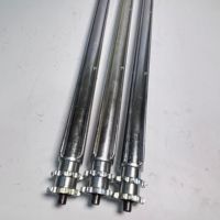 Rouleau de convoyeur motorisé en acier inoxydable galvanisé sur mesure, accessoires de rouleaux de convoyeur à bande pour ligne d'assemblage
