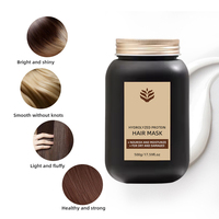 Masque capillaire à la kératine en marque propre, nourrissant et hydratant, traitement de croissance capillaire de qualité salon, répare les cheveux secs et abîmés