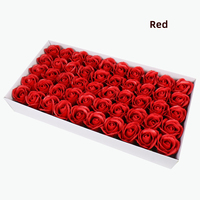 Usine En Gros Artificielle Rose Fleur 3 Couches 5.5cm Savon Parfumé Tête De Rose pour La Décoration Intérieure