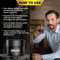 Vente chaude de résine Shilajit de marque privée de qualité alimentaire Shilajit en résine pure