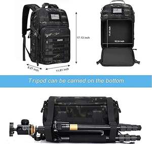 Muestra gratuita Bolsas para cámara para fotógrafos Estuche para cámara de gran capacidad de 25L Fotografía impermeable - Product Image 3