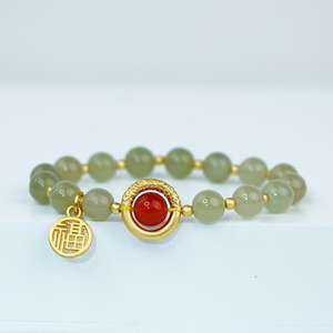 Bracelet en jade Hetian Ximang « Lovesickness » recommandé par le directeur d'usine, pour femme, 2022, agate rouge, cadeau d'anniversaire pour petite amie - Product Image 3