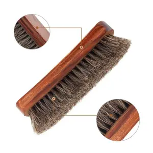 Factory Interior Car Cleaning Brushes Horse Hair Brush Wooden