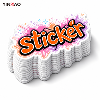 Pegatinas Personalizadas de Vinilo, Resistentes al Agua, con Diseño de Grafiti y Letras, para Patinetas y Botellas de Agua, Resistentes a los Rayos UV, Marca Yingao