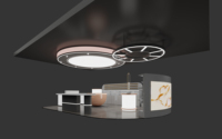 Make-up-Vitrine mit Glas und LED-Beleuchtung für Beauty-Einzelhandelsgeschäfte und Salons, Parfümerien