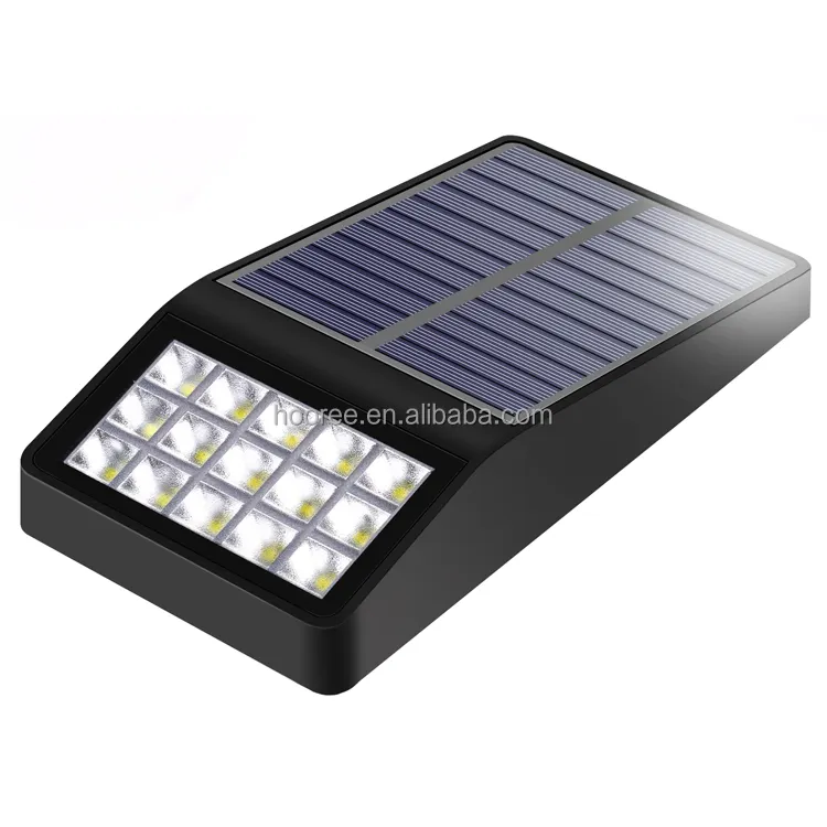 Vente directe d'usine SL-860A 15 led SMD2835 produit fournisseur doré appliques murales solaires lampe d'extérieur