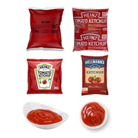 Automatische hoogproductieve machine voor het verpakken van viskeuze vloeistoffen en pasta's in zakjes/folie/zakken (ketchup, saus) met VFFS-backseal.