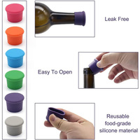 Nouveau bouchon de bouteille de vin réutilisable en silicone SHT, matériau de qualité alimentaire écologique, scellage pour une conservation optimale, design imprimable