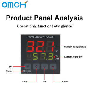 Omch TDK-0302 Series Home Automation Thermostat Intelligent Digital Display <strong>Temperature</strong> And Humidity <strong>Controller</strong> - Product Image 3