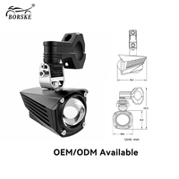 Feux de route LED haute puissance 60W pour moto, design optique Little Bird View, lumière blanche et jaune, lampe auxiliaire pour BMW